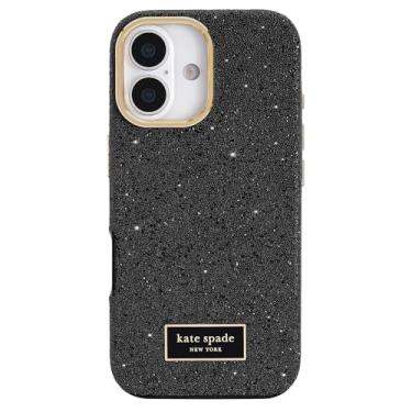 Imagem de Kate Spade New York Capa para iPhone 17 - Compatível com MagSafe - Capa de telefone de designer - Crystal Pave Nightfall