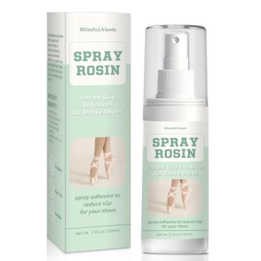 Imagem de BlissfulAbode Spray breu para sapatos de dança – Intensificador de aderência instantânea de 100 ml para balé, jazz, ponta, solas e fitas – Spray antiderrapante para dançarinos, estudantes e artistas