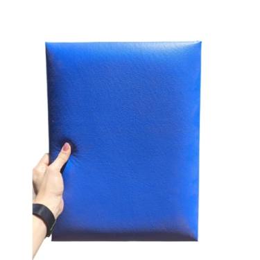 Imagem de Kit Cabeceira de Cama Placas Estofadas 30x40cm (Azul Royal-Courino,6)