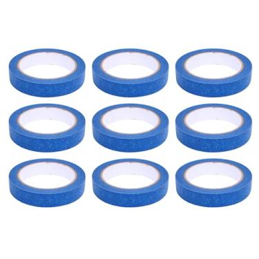 Imagem de KUIDAMOS Fita de Pintura Automotiva Azul, Fácil Remoção, à Prova de Calor, para Carroceria Automotiva, Home Office, Artesanato, 20mm X 30m (9 rolos)
