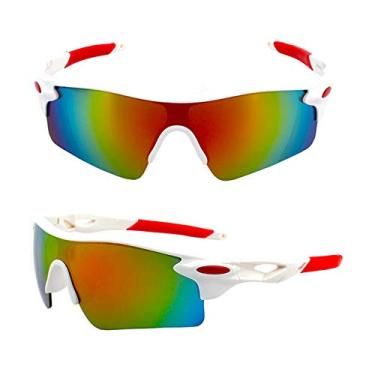 Imagem de Óculos de Sol Esportivos Ciclismo com Lentes Protectoras Anti-Risco PC Moldura Flexível Ultra-Leve para Corrida Moto Esqui Homens Mulheres