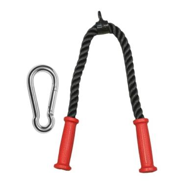 Imagem de YIJU Corda para Tríceps com Mosquetão, Acessório para Máquina de Exercícios em Casa, Ideal para Academia e Uso Doméstico, Corda para Puxada de Tríceps para, 70cm
