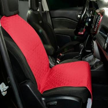 Imagem de Protetor de Banco Veicular Dianteiro Impermeável Universal (Vermelho)