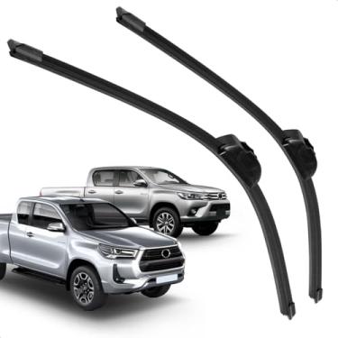 Imagem de Par Palheta Dianteira Limpadora de Para-brisa Hilux 2016 A 2025 de Silicone