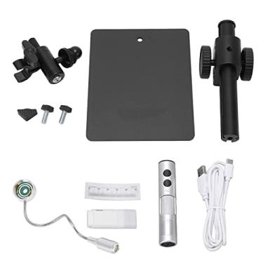 Imagem de Lupa de microscópio digital Microscópio eletrônico USB de alta resolução de 12 MP com ampliação de 750X Ajuste de 360 ​​graus Luz universal para máquinas-ferramentas CNC Estações