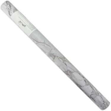 Imagem de Papel de Parede PVC Marmorizado Preto e Branco