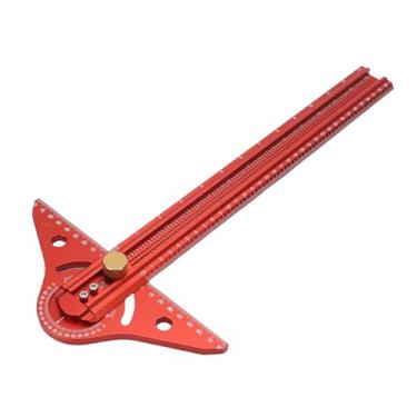 Imagem de Fockety Régua Quadrada Em T de Liga de Alumínio de 13 Polegadas, Régua de Linha de Marcação para Escriba de Madeira Ajustável, Réguas Auxiliares de Desenho de Linha de Precisão