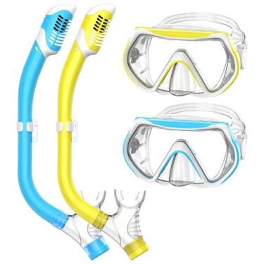 Imagem de Equipo de Snorkel Forshine para Niños con Máscara de Snorkel de Tapa S