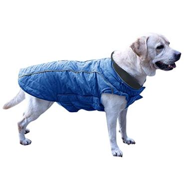 Imagem de Jaqueta de Inverno para Cachorro com Preenchimento Reflexivo Aconchegante Coberta Colete Cães Pequenos Médios e Grandes