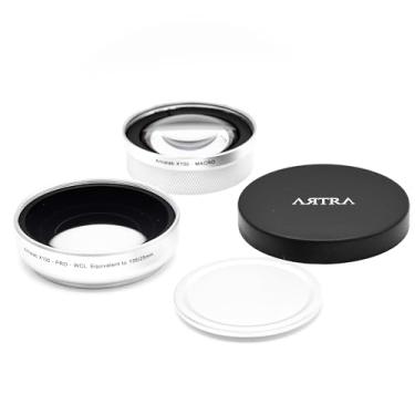 Imagem de ARTRA LAB Lente de conversão X100Pro WCL+ Marco de 25 mm de largura compatível com Fuji X100 Prata