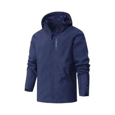 Imagem de Jaqueta Masculina Impermeável Com Capuz Leve E À Prova De Vento Para C