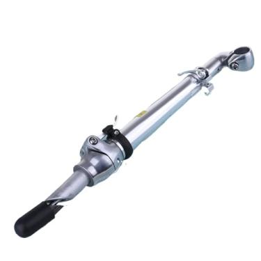 Imagem de Haste de guidão dobrável em liga de alumínio com dentes, acessório para ciclismo.(Silver-25.4mm)