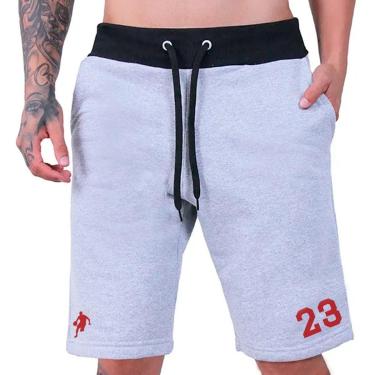 Imagem de Bermuda Moletom Esportiva Shorts Masculino Academia Futebol Basquete Cor:;Tamanho:P;Gênero:Masculino-Masculino
