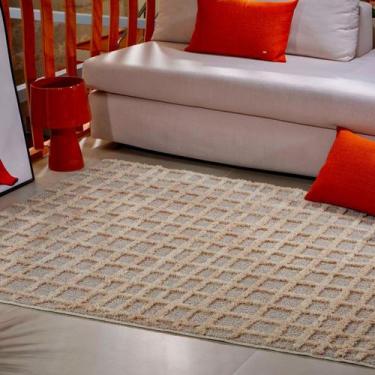 Imagem de Tapete 150 X 200 Alto E Baixo Relevo Chalé Pousada Fazenda Quarto Sala