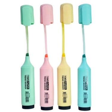 Imagem de Caneta marca texto trend marker color 4 pecas - yins paper