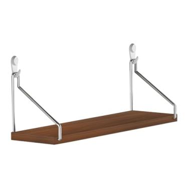 Imagem de Prateleiras flutuantes de para parede - Prateleiras de montadas na parede para armazenamento na | Decoração de de estante sem furar para banheiro, sala, plantas, cozinha