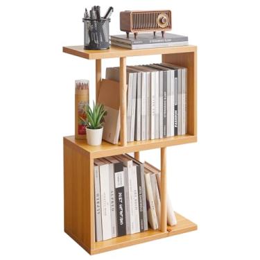 Imagem de Aibiju Mesa lateral em forma de S de 3 camadas para espaços pequenos, mesa lateral independente, mesa de canto de sofá, mesa de canto estreita, adequada para quartos, salas de estar, sala de estudo