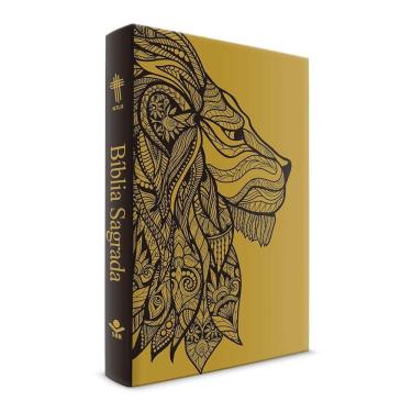 Imagem de Livro - Bíblia Leão Dourado - Capa Dura Luxo - NTLH