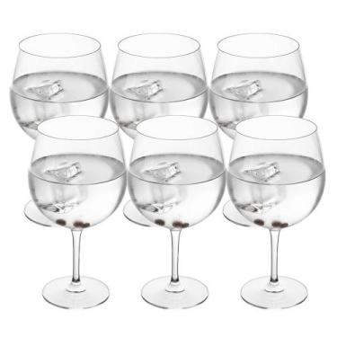 Imagem de Jogo 6 Taça de Gin Degustação Vidro Transparente G4U Class Home 630ml