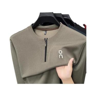 Imagem de Suéter Casual De Moda Masculina De Outono Com Zíper, Top De Manga Long