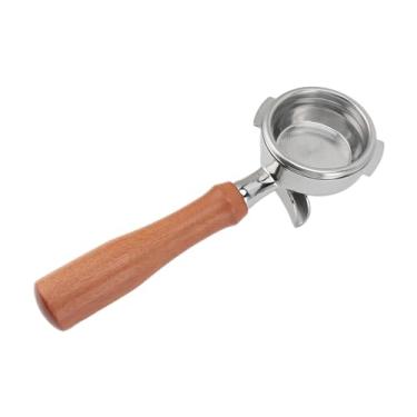 Imagem de aqxreight Portafilter de café de 58 Mm Em Aço Inoxidável Com 2 Orelhas Portafilter Removível Com Bico de Alça de Madeira para Máquina de café Nuova Aço de Máquinas Projetadas Com Ajuste Garante