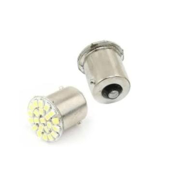 Imagem de Kit 70 Lampadas Luz Ré Placa 1 Polo 22 Led 1156 Universal