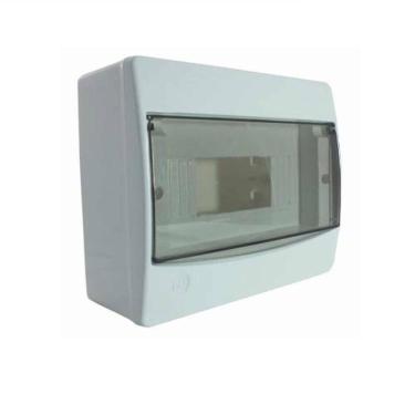 Imagem de Cd De Sobrepor Para Disjuntor 9 Din - 6 Ul Fumê - Alt. 101mm Larg. 193mm Prof. 233mm