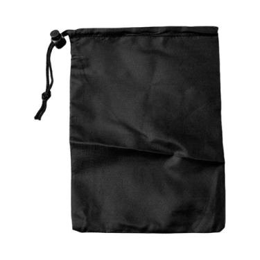 Imagem de Bolsa De Poliéster Preta Impermeável E À Prova De Poeira Com Cordão Pa