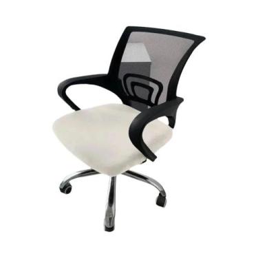 Imagem de Capa De Cadeira De Escritório Em Veludo Elástico Universal Para Cadeir