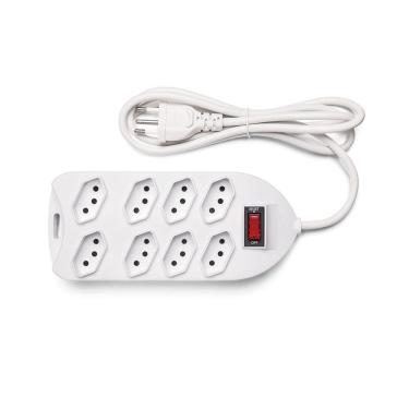 Imagem de Protetor Intelbras Epe 1008+ 8 Tomadas Cabo 1,5m Branco