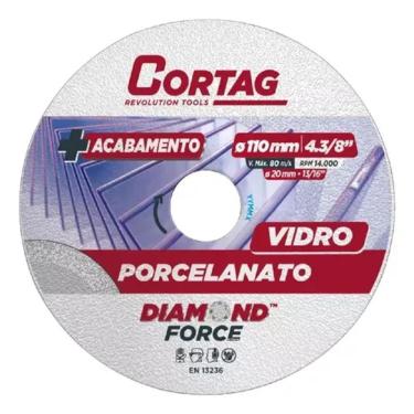 Imagem de Disco Diamantado Para Porcelanatos E Vidro 110mm - Cortag
