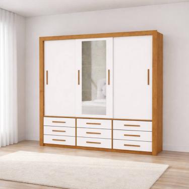 Imagem de Guarda Roupa Espelho 3 Portas 9 Gavetas Imperium -Grand Line