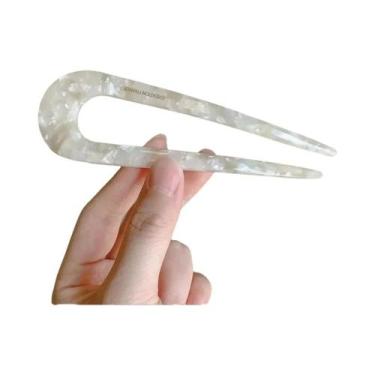 Imagem de Grampo De Cabelo Vintage Em Formato De U De Acetato Para Mulheres, Fer