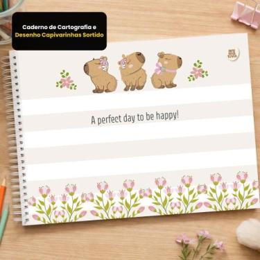 Imagem de Caderno de Cartografia e Desenho Capivarinhas  Sortido - Animativa