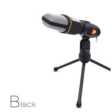 Imagem de Microfone Condensador Estéreo De Mesa Sf-666-q-888 + Tripé - Keedi