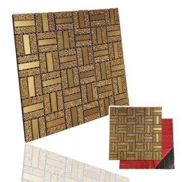 Imagem de Pastilha De Vidro Adesiva Parede Cozinha Lavabo Box Banheiro Decorativ