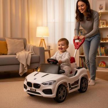 Imagem de Carrinho de Passeio Infantil BM CAR Branco 5 Posições Reclínio Ajustáv
