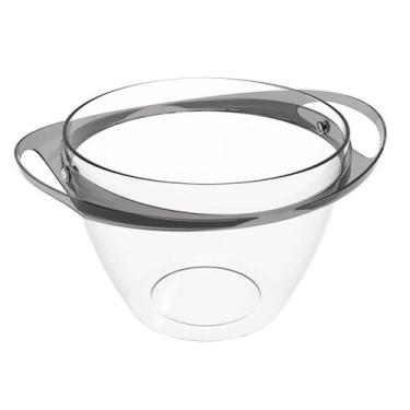 Imagem de Champanheira com Alças 6,2L Balde de Gelo Plástico Fumê Bebidas Crippa