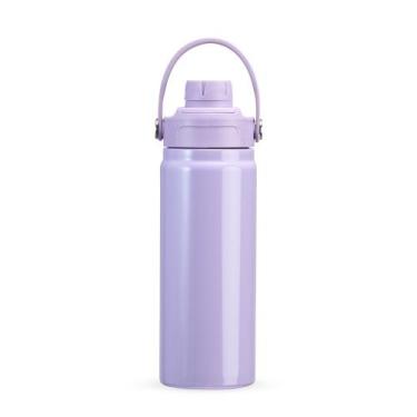 Imagem de Garrafa térmica com alça 600ml em inox - no-brand, Electric Violet