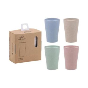 Imagem de Conjunto De Copos De Água Portáteis De Plástico Para Adultos E Criança