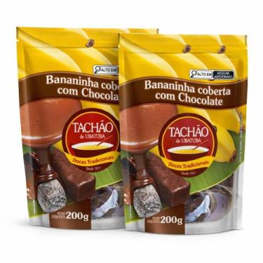 Imagem de Kit 2 Bananinha Com Chocolate Tachão De Ubatuba 200G