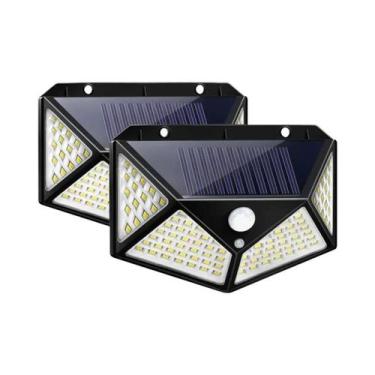 Imagem de Luzes De Parede Solares Para Exterior Com 100 LEDs E Sensor De Movimen