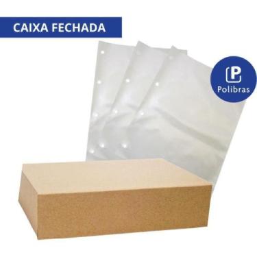 Imagem de Envelope Plástico Ofício 4 furos Extra Médio 0,12mm 500un - POLIBRAS