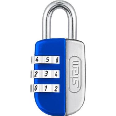 Imagem de Cadeado Segredo 20mm Azul - Stam