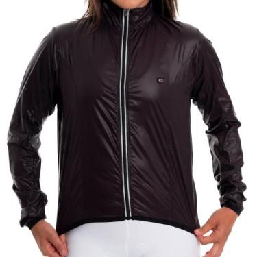 Imagem de Jaqueta Corta Vento de Ciclismo Feminina Márcio May Pro Black, M, Pret
