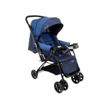 Imagem de Carrinho de Bebê Reverse Cosco - Azul Rajado, Azul