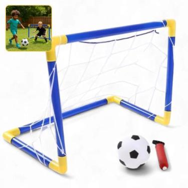 Imagem de Mini Gol Futebol Brinquedo Bola Diversão Esporte Crianças Mirim Educat