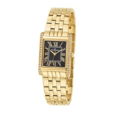 Imagem de Relógio Analógico Social Dourado com Cristais Rommanel 650191 Cor:Dour