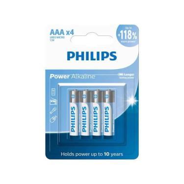 Imagem de Pilha Alcalina Philips Aaa C/4 Und