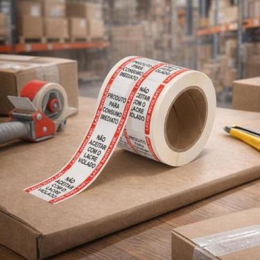 Imagem de Kit Etiqueta Lacre de Segurança Inviolável para Delivery 10000 Unidade